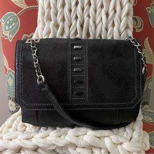 👜 Simply Vera Vera Wang Black Handbag Shoulder Bag Like New!